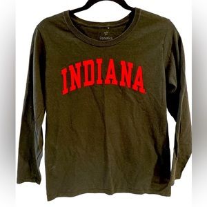 Indiana Long Sleeve Uni‎ Shirt Black Medium Excellent Condition